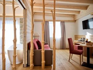 TV a/nebo společenská místnost v ubytování Hotel Shandranj