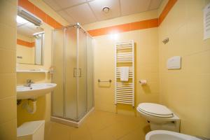 Koupelna v ubytování Hotel Foresteria