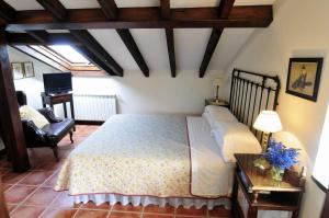 Cama o camas de una habitación en Posada Tresvalle