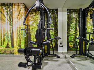 Posilňovňa alebo fitness centrum v ubytovaní 1891 Garni Hotel