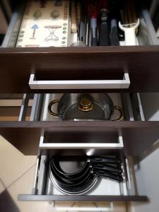 Kuchyň nebo kuchyňský kout v ubytování APARTMENT IZABELA Opatija