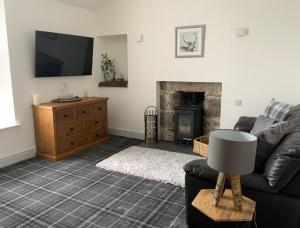 TV a/nebo společenská místnost v ubytování Deeside Snugs Apartments