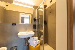 Koupelna v ubytování Hi Hotels Trento - Wellness & Spa Adults Only
