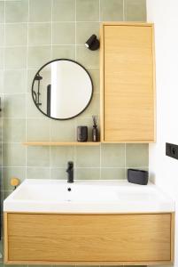 Koupelna v ubytování Apartmány Winkler