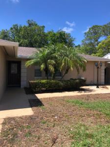 a house with two palm trees in front of it at Cheerful 3 Bed house in a Cul- de-sac! in Tampa