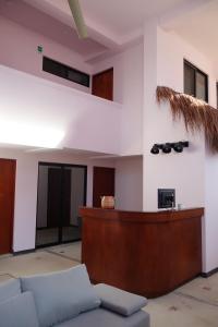 Vestibiulis arba registratūra apgyvendinimo įstaigoje Itza Hotel Akumal - Dive House