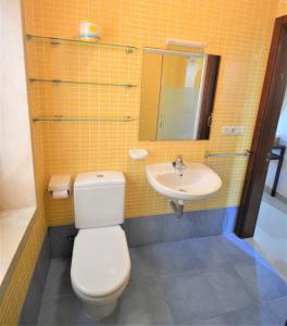 Ванная комната в Apartamento con vistas al mar en Carril