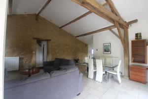 Χώρος καθιστικού στο La Villa a Bel-Endroit