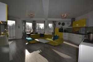 Η κουζίνα ή μικρή κουζίνα στο Darłówko Apartament Morski XI