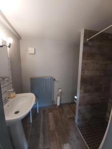 Koupelna v ubytování Gîte et Chambres d'hôtes, l'Erable