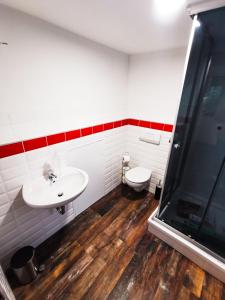 Koupelna v ubytování Ferienwohnungen Biesenthal Stadt + 11 fotografií