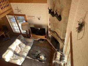 TV a/nebo společenská místnost v ubytování Chalet Pierre Blanche