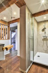 Koupelna v ubytování Hotel-Gasthof zum Bach