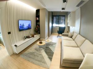 Μια τηλεόραση ή/και κέντρο ψυχαγωγίας στο Roza's Apartment Tirana Center