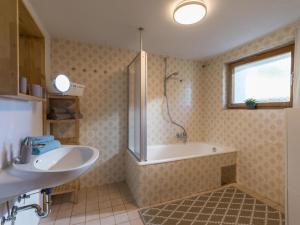 Baðherbergi á Bauernhof Hackl