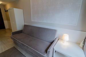 Posedenie v ubytovaní Holiday Home SLAVIA NEW S7 z antresolą i balkonem przy plaży