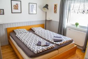 Posteľ alebo postele v izbe v ubytovaní Reyers Bo På Landet