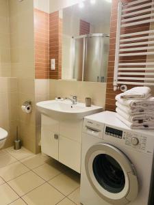 Ένα μπάνιο στο Apartament Bałtycki