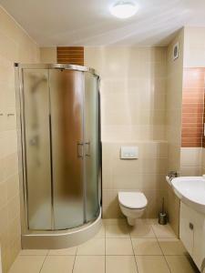 Ένα μπάνιο στο Apartament Bałtycki