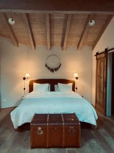 Katil atau katil-katil dalam bilik di Guesthouse Castagnola