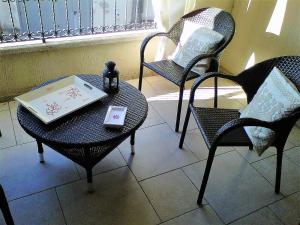 A seating area at Appartamento nel cuore di Villasimius 1 piano