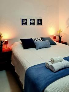 Postel nebo postele na pokoji v ubytování No point da Vila - Casa 02 - Hospedaria da Vila