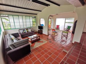 Posezení v ubytování CASA DE CAMPO CORRALEJAS - ANOLAIMA