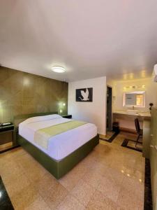 Postel nebo postele na pokoji v ubytování Hotel Aqua Rio