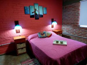 Postelja oz. postelje v sobi nastanitve Cabaña Curacó
