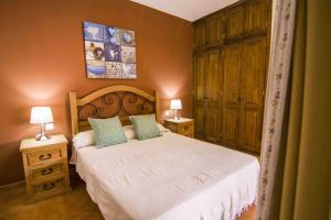 Posteľ alebo postele v izbe v ubytovaní Anju Villas Villas Vistas del Mar