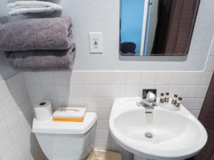 Koupelna v ubytování Siesta Motel Colfax WA