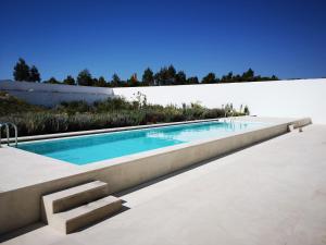 una piscina en el patio trasero de una casa en Modern Villa in bidos Lisbon with garden and pool, en Vau