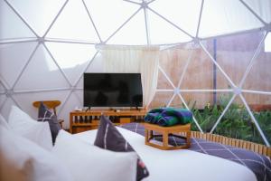 TV a/nebo společenská místnost v ubytování Triyana Resort and Glamping