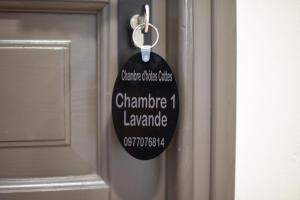 Certifikát, hodnocení, plakát nebo jiný dokument vystavený v ubytování Chambre d'hôtes Cottes