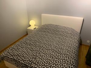 Postel nebo postele na pokoji v ubytování Privé-kamer centrum Oostende met eigen badkamer/wc