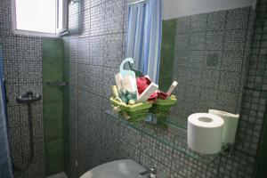 Koupelna v ubytování Hotel Karagianni