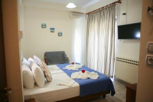TV a/nebo společenská místnost v ubytování Hotel Karagianni