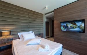 TV a/nebo společenská místnost v ubytování Hotel Turist
