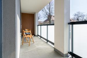 Balkón alebo terasa v ubytovaní Rezydencja Rejtana with FREE GARAGE Poznań by Noclegi Renters