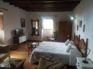 TV a/nebo společenská místnost v ubytování Casa Rural Amapola