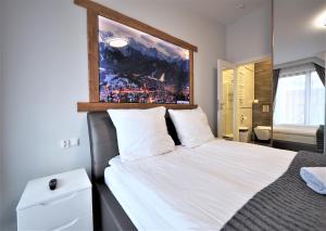 Postel nebo postele na pokoji v ubytování VIP Apartamenty Modrzejewska Residence