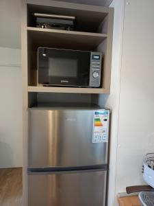 Kuchyň nebo kuchyňský kout v ubytování Mobile Home Agava 2