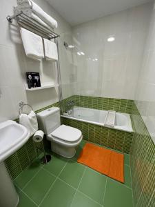 A bathroom at AVA-2