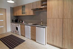 A kitchen or kitchenette at ABT Apartments Karoly