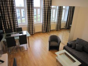 Χώρος καθιστικού στο Apartment Nähe Zentrum