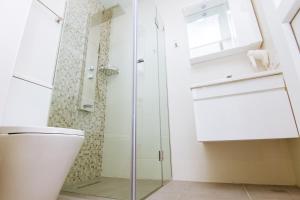 Koupelna v ubytování Victoria Inn Tbilisi
