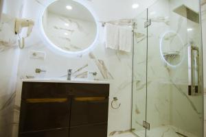 Koupelna v ubytování Victoria Inn Tbilisi