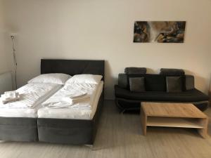 Katil atau katil-katil dalam bilik di Riviera Lipno Provence