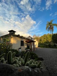 a house with a cactus in front of it at Casa Foresti in Bento Gonçalves