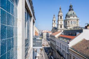 Výhľad na mesto Budapešť alebo výhľad na mesto priamo z apartmánu